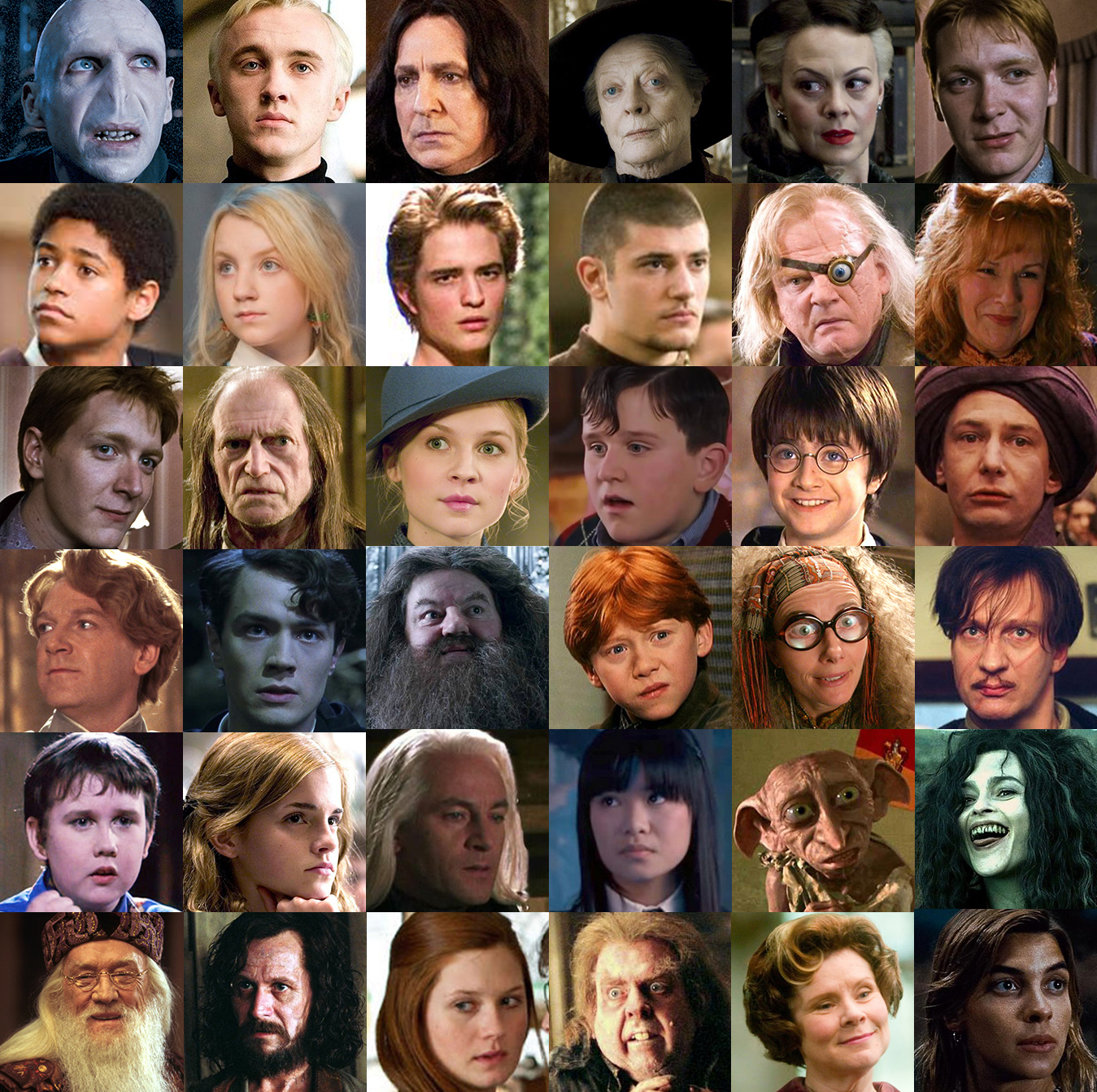 harry potter 4 characters