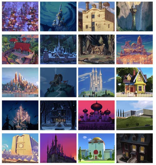 Disney Movie Architecture Tap On Image Quiz