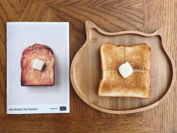 perfectly brownish  toast with food  connected  it 