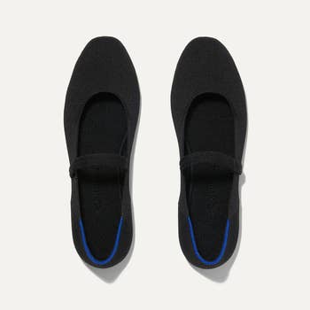 black and blue mary janes from rothys