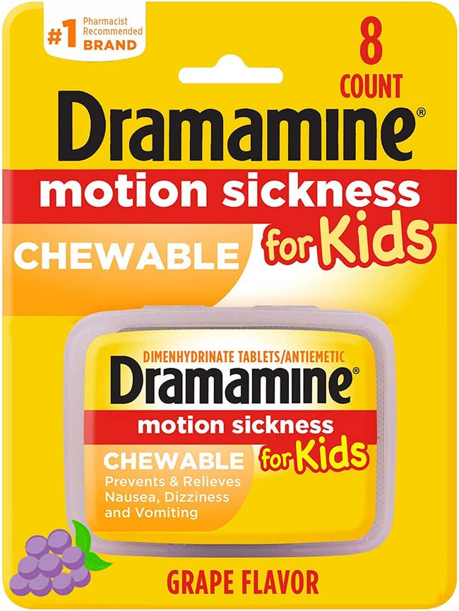 the pack of Dramamine