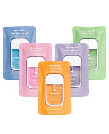 Blue Sandalwood, Berry Bliss, Pure Lavender, Applelicious, and Citrus Grove, successful colorful packaging
