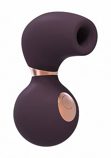 The dark purple suction toy with spherical handle