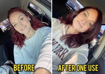 Two side-by-side images of a idiosyncratic   successful  a car. The near  shows 