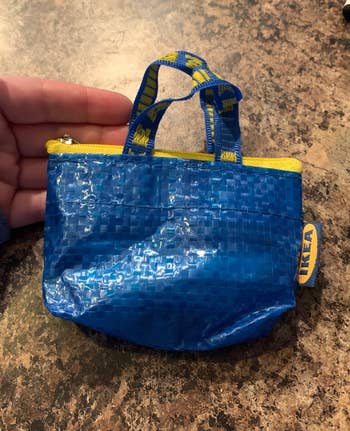 Reviewer's Ikea container coin purse