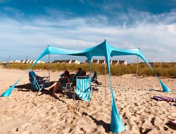 reviewers tent set up