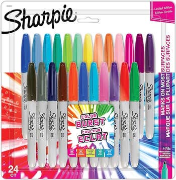 the pack of all the sharpie colors