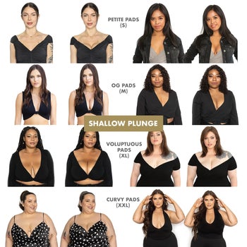 diagram of sizing for the bra