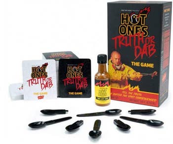game with hot sauce and spoons
