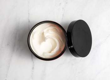 the thick white cleaning paste