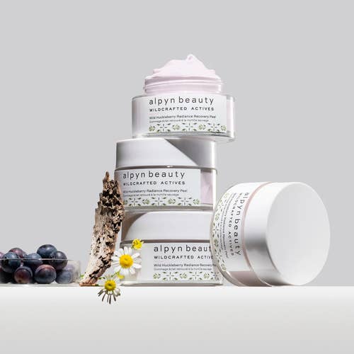 a stack of the radiance recovery peel jars