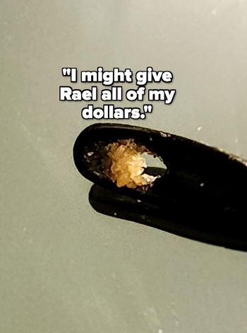 Reviewer's built up gunk they got off their face 