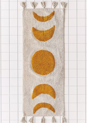 the moon phase bath mat