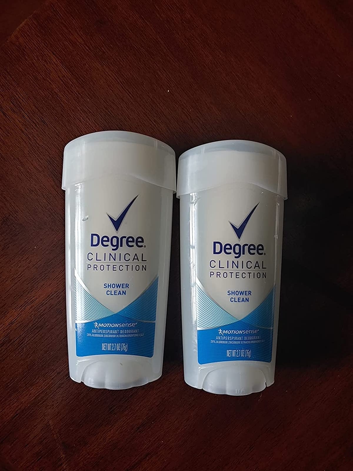 reviewer image of a pair of degree deodorants