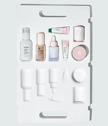 assortment of products in the skincare set