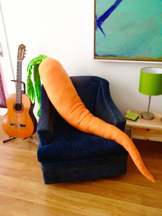 large carrot plush artifact