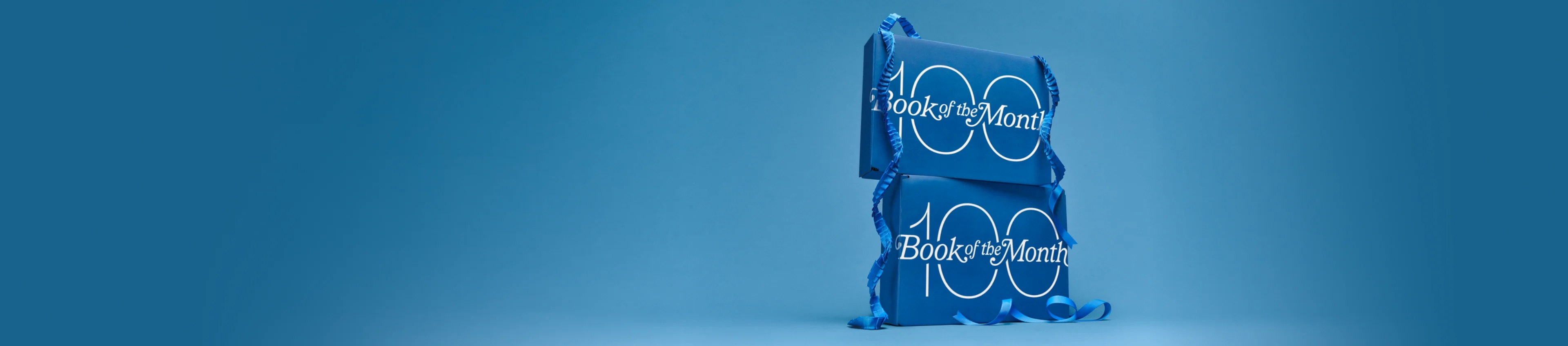 Two blue gift boxes with 
