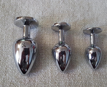 Butt plugs arranged by size