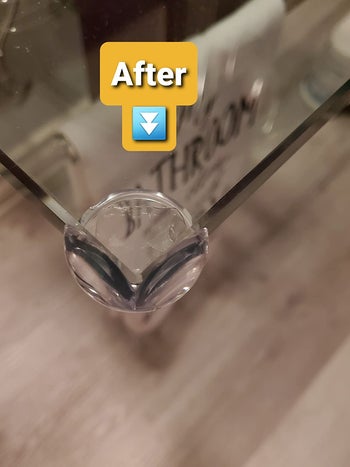 reviewer's table with corner protectors