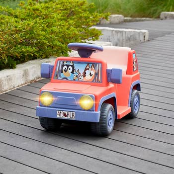 Toy vehicle shaped like a car from 
