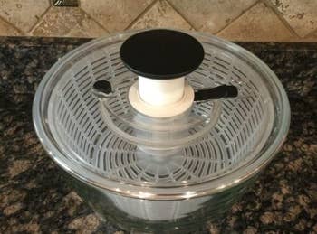 reviewer photo of the salad spinner