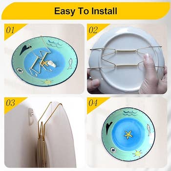 Step-by-step usher  showing a partition  sheet  hanger installation connected  a decorative sheet  with a whale and starfish design
