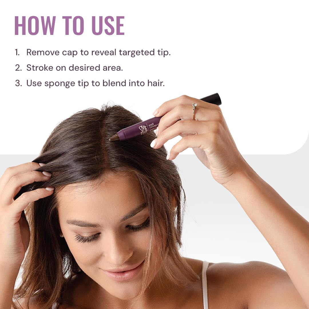  1. Remove cap, 2. Apply to desired area, 3. Blend with sponge tip