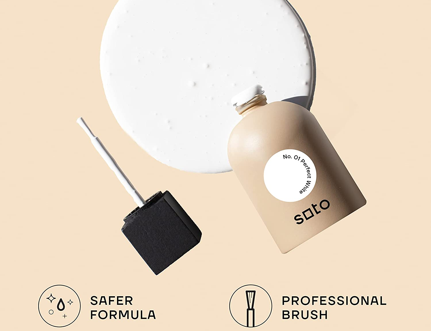 bottle of white paint touch up