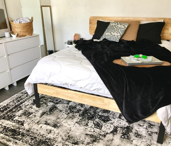 reviewer photo of the Olivia bed in bedroom