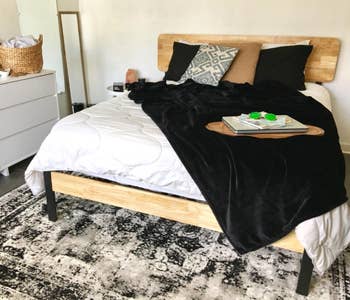 reviewer photo of the Olivia bed in bedroom