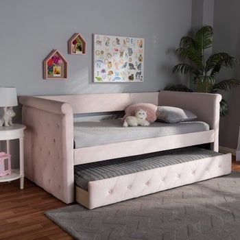 same, with trundle bed rolled out