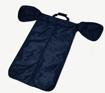 a gif of the garment bag being folded up into a duffel bag 