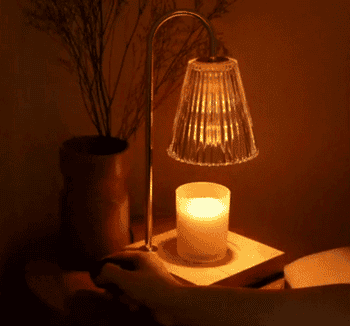 gif of someone dimming the candle warmer lamp