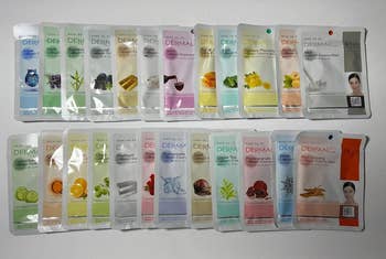 A reviewer photo of the face masks that come in the 24-pack