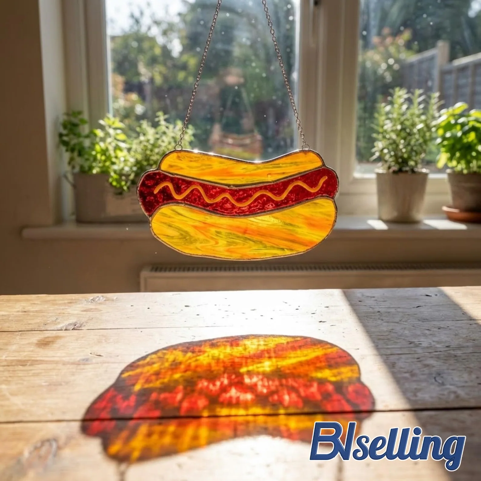 Hot dog sun catcher
