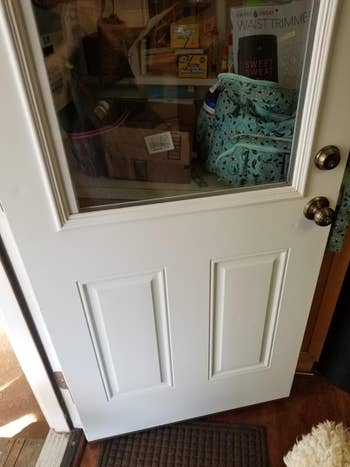 after pic of the doorway  cleaned