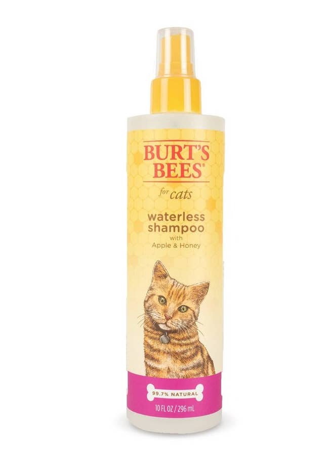 Image of yellow cat shampoo bottle