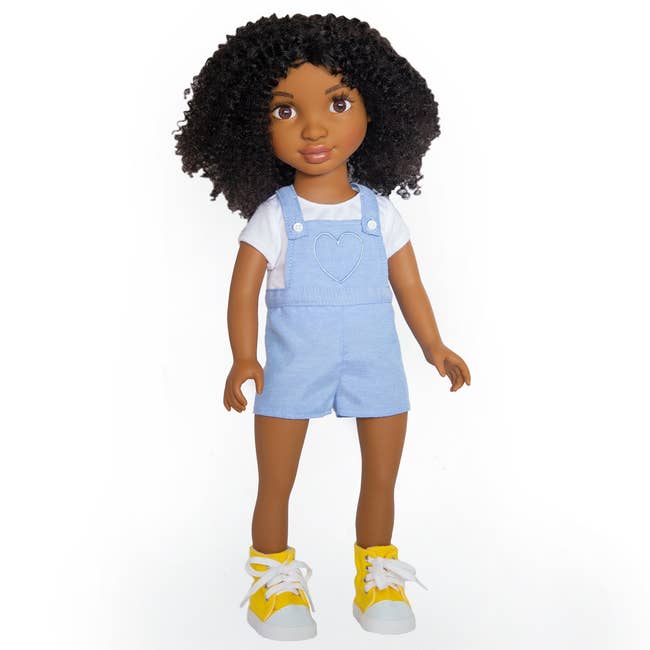the doll with nice curly hair
