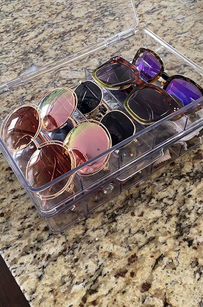 reviewers organized sunglasses