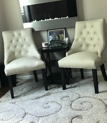 the cream version in a sitting area