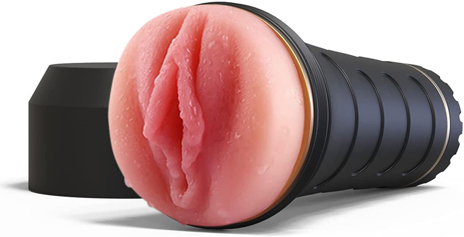 Black realistic masturbator