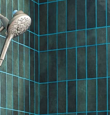 The shower head from a different angle 