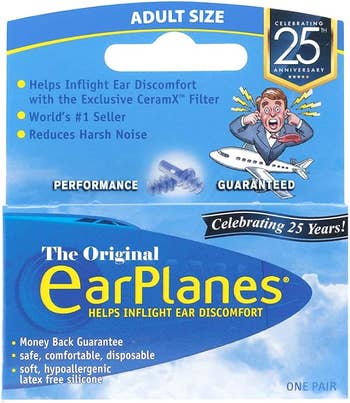 The earplanes packaging