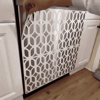 gif of the Etsy creator showing how easily the magnetic cover snaps on