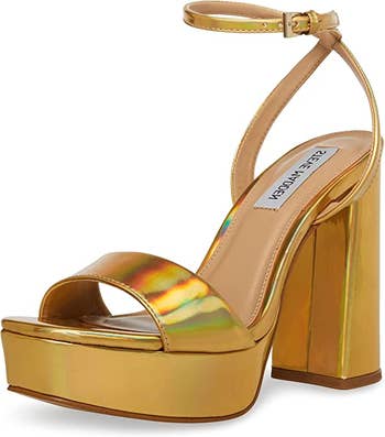 the heels in gold