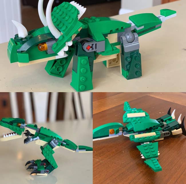 reviewer photo of the lego 3 in 1 dino