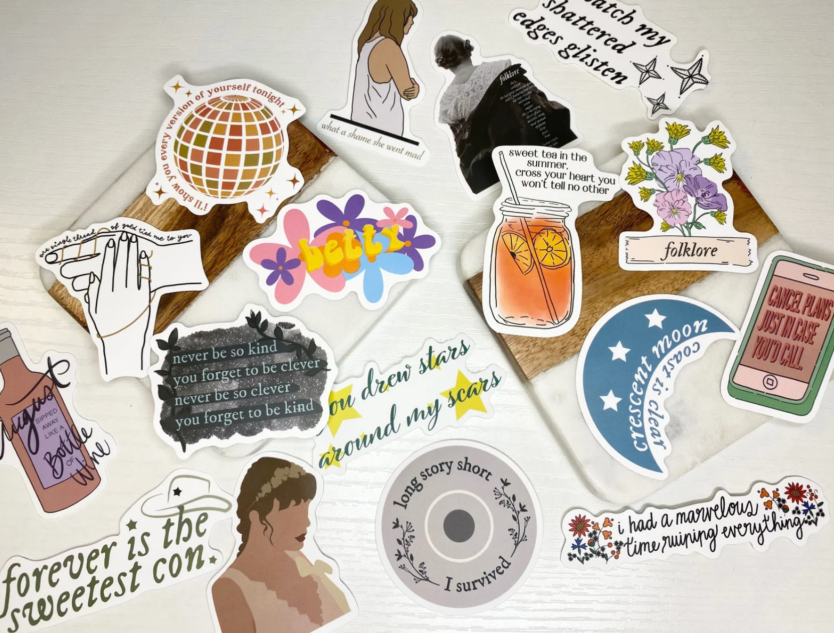 Taylor Inspired Mystery Sticker Pack Vinyl Stickers Laptop 