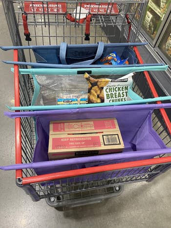  groceries similar  chicken, chips, and drinks visible. Ideal for businesslike  buying  trips