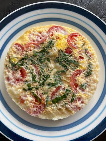 reviewer's omelet made in the cooker