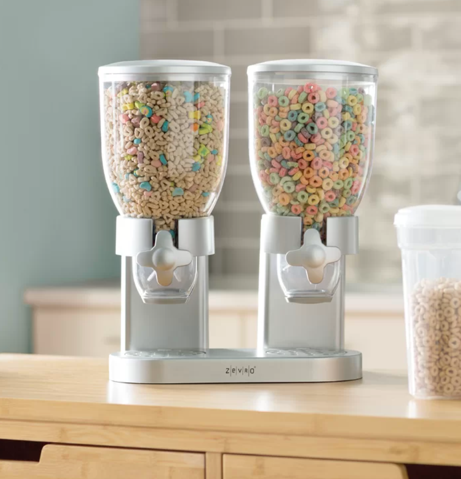 the cereal dispensers
